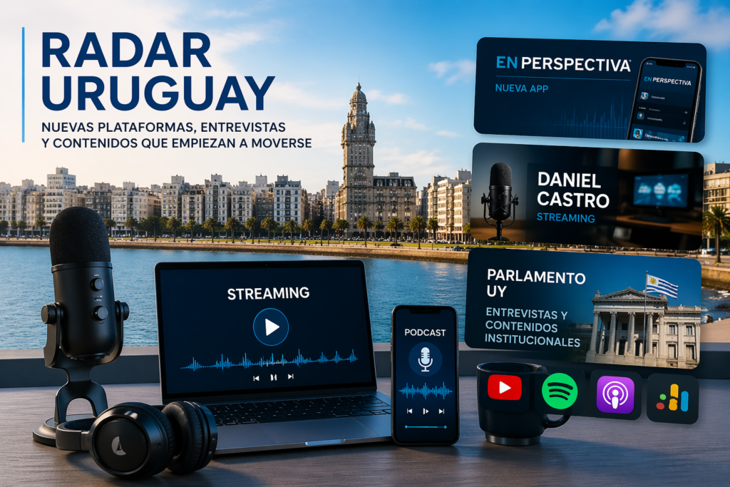 Uruguay digital media ecosystem with streaming, podcasts and news platforms growing