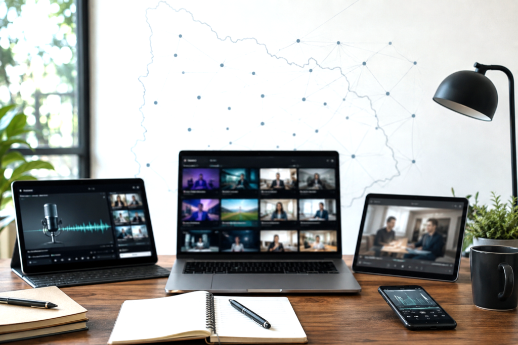 Digital content network in Uruguay with streaming, podcasts and online interviews
